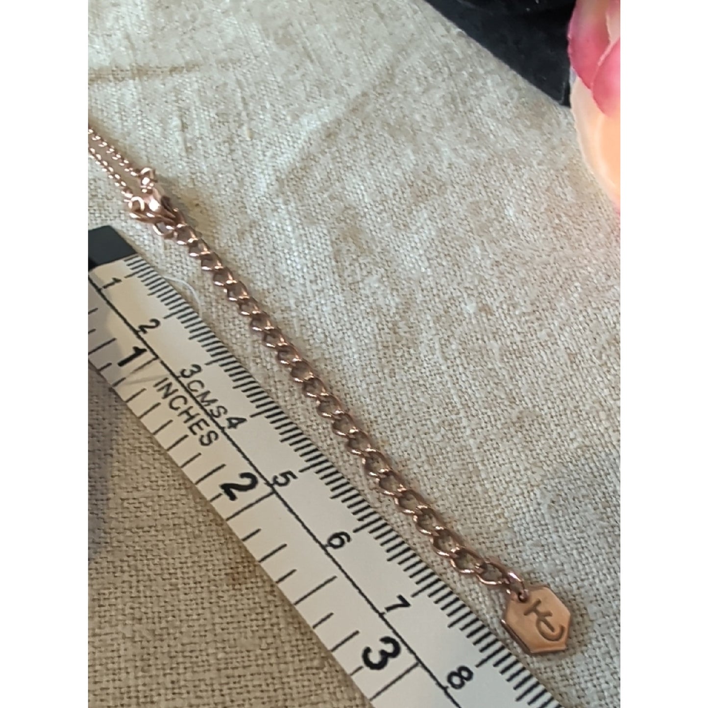 Rose Tone CZ Cross Necklace Dainty Minimalist Faith Jewelry Layering Necklace