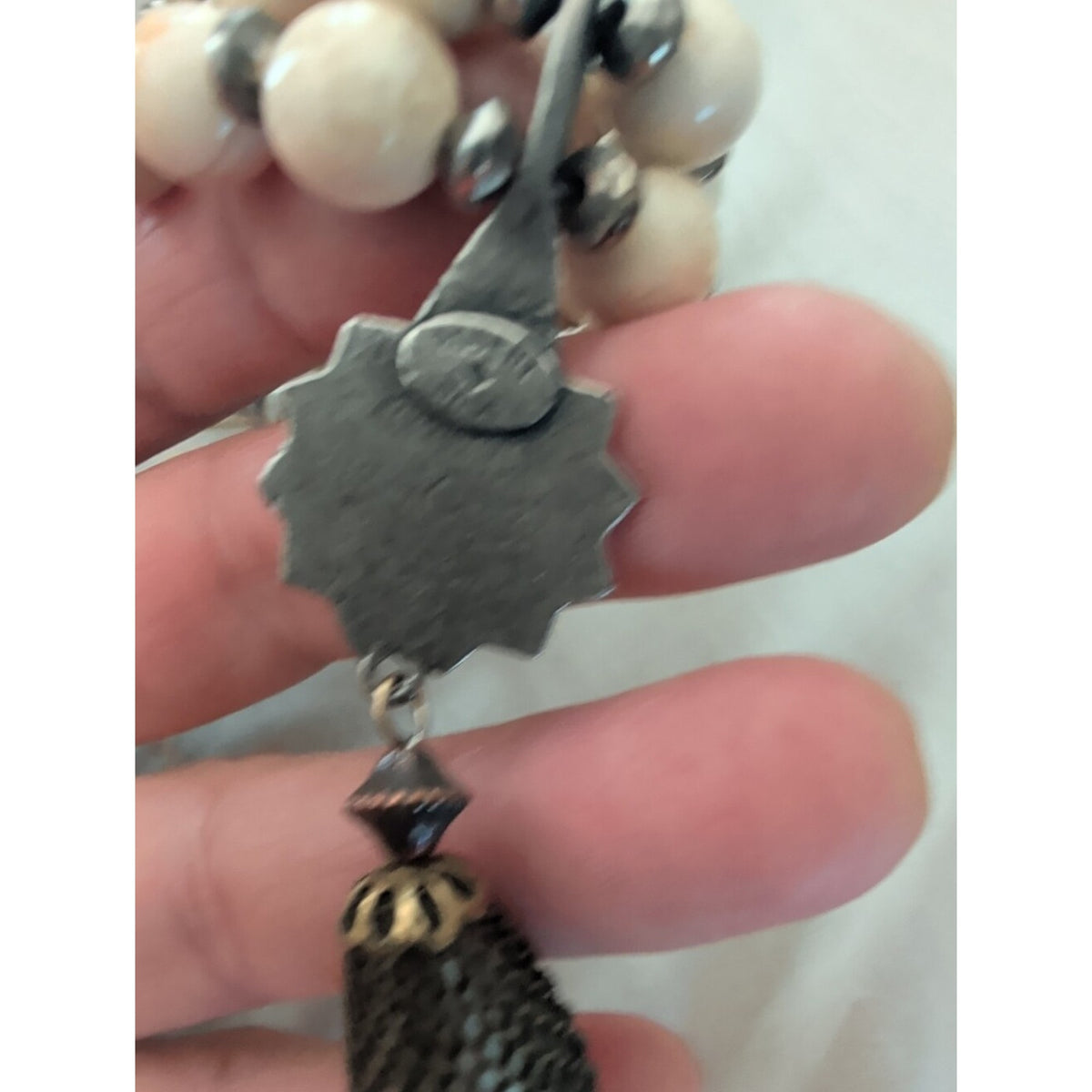 Vintage Robert Rose Artisan Necklace Southwestern Boho Mixed Metal