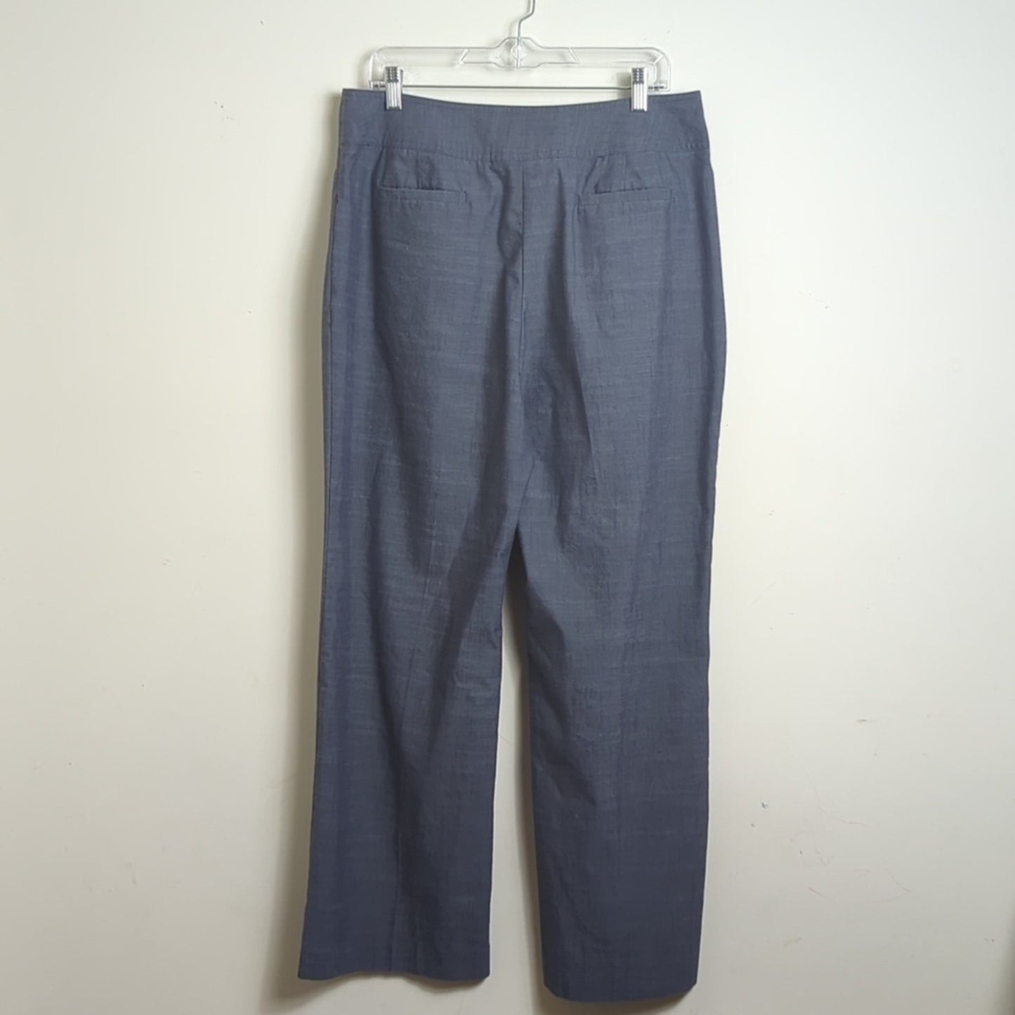 Minimalistic Grey Wide Straight Leg Pants Women's Size 12