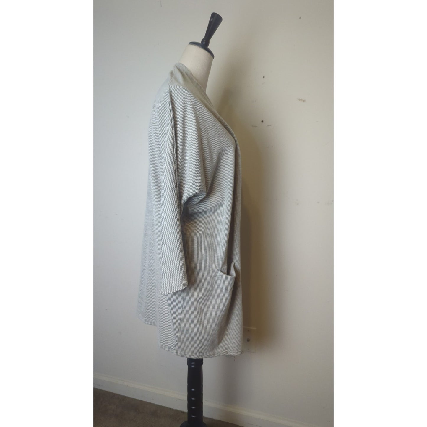Cozy Minimalist Soft Ribbed Knit Cardigan Women's One Size