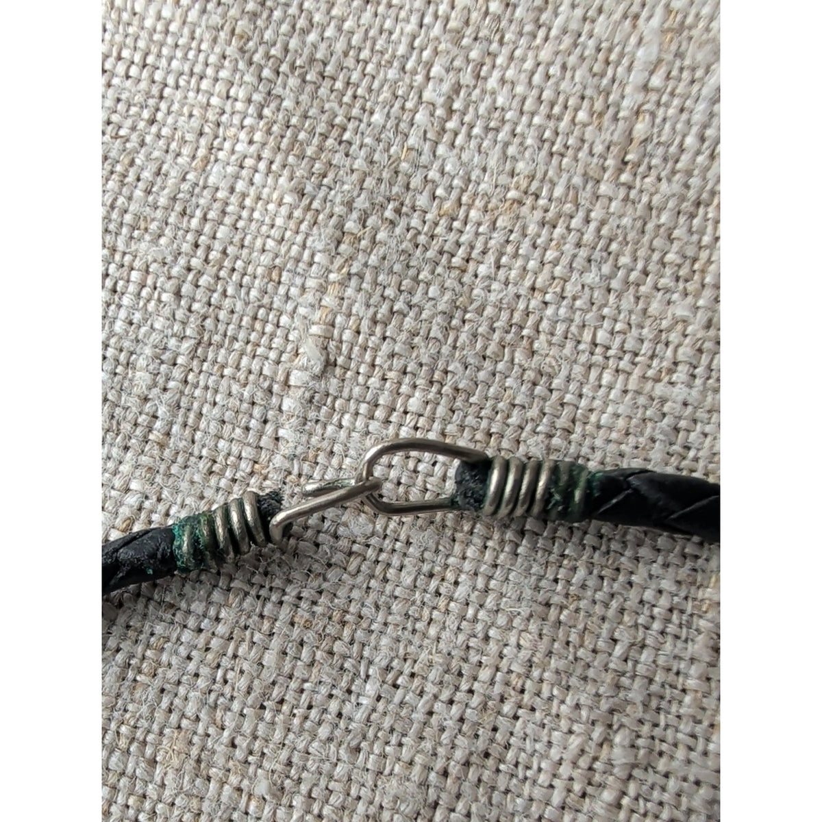 Southwestern Turquoise Color Beaded Necklace Sterling Silver Closure Boho