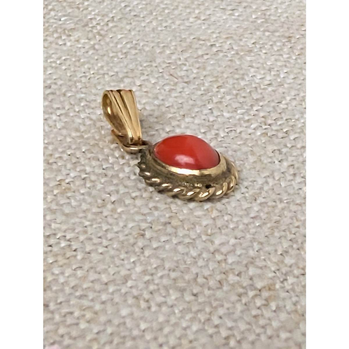 Carla 14k Coral Pendant with 14k GF 1/20 Bail