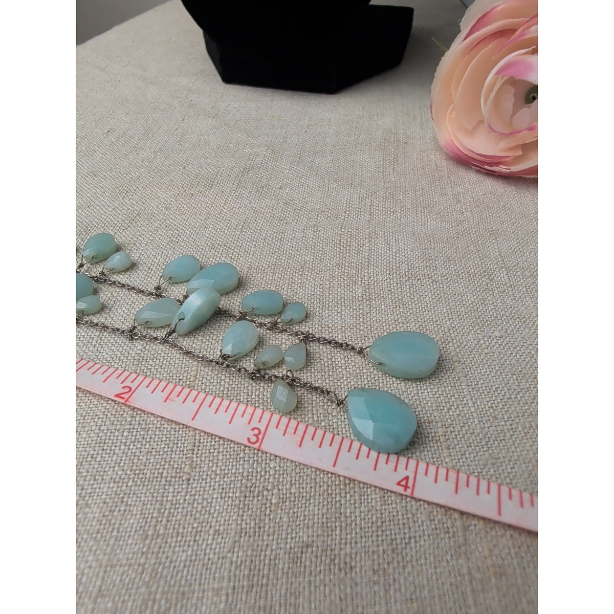 Aqua Chalcedony and Sterling Silver Dangle Earrings