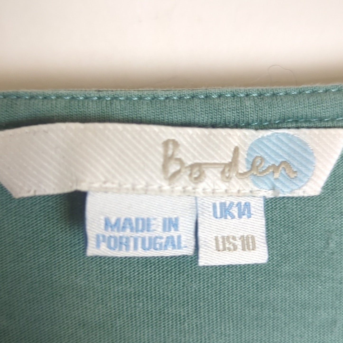 Boden Basic V-Neck Gathered Top Lyocell & Cotton Women's 10