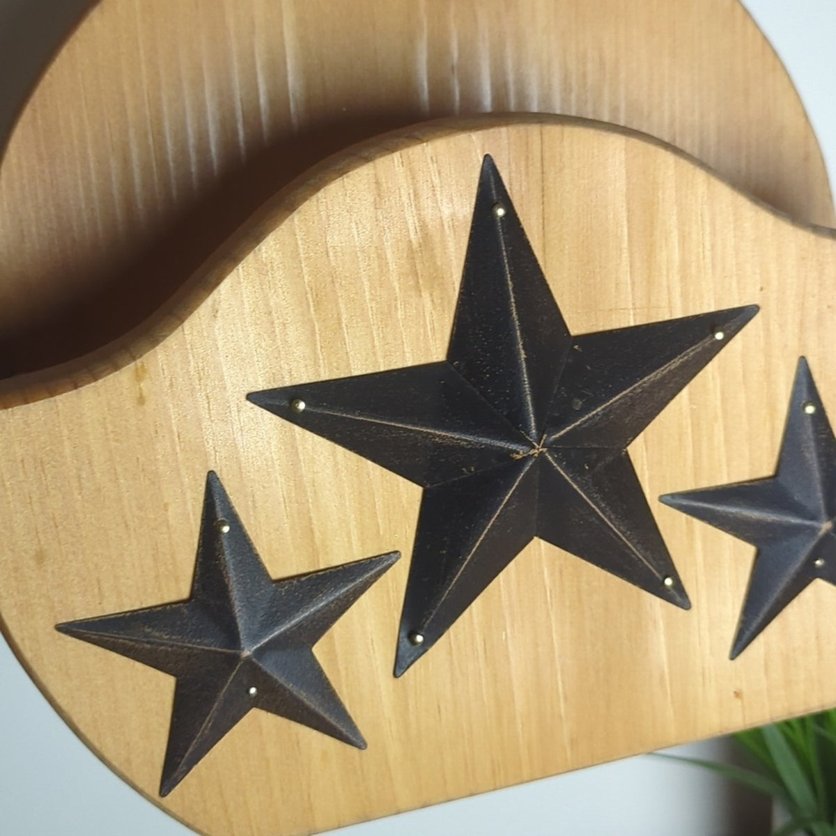 Primitive Barn Star Wall Plate Rack Shelf Farmhouse Rack Tabletop/Wall Mount