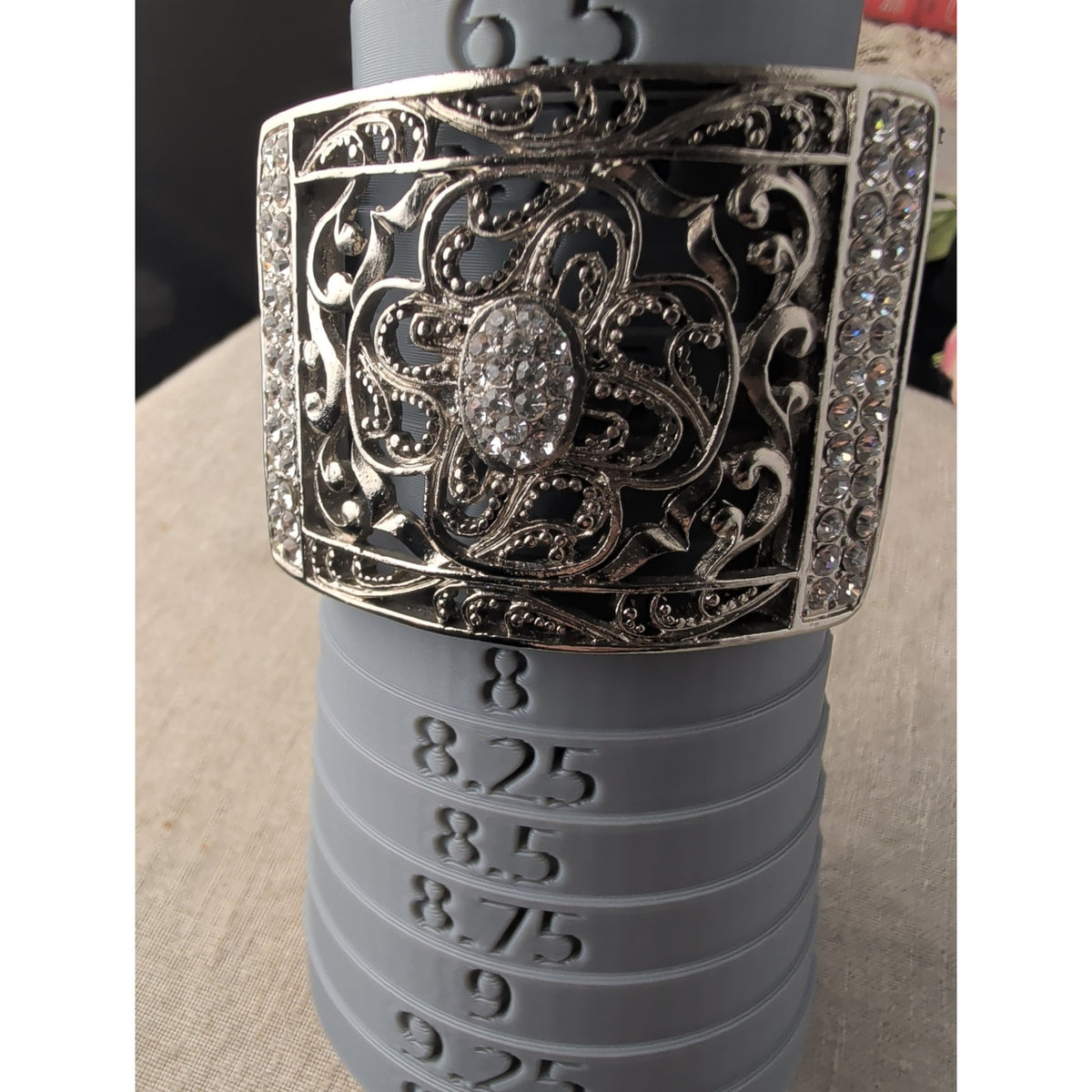 Coastal Cowgirl Genuine Leather Snap Rhinestone Bracelet Black & Brown Layering