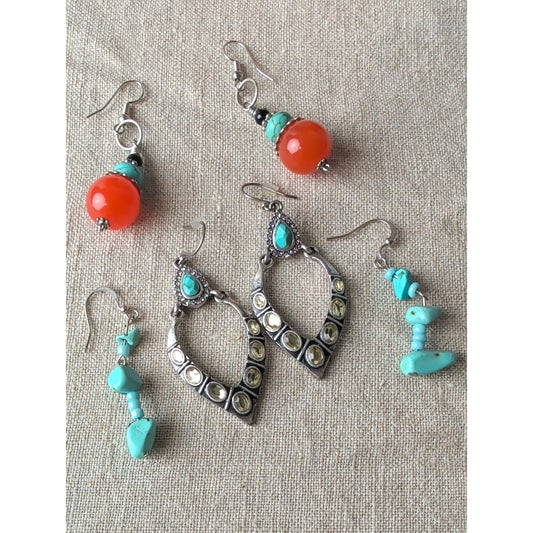 Southwestern Boho 3 Pair Curated Earring Set