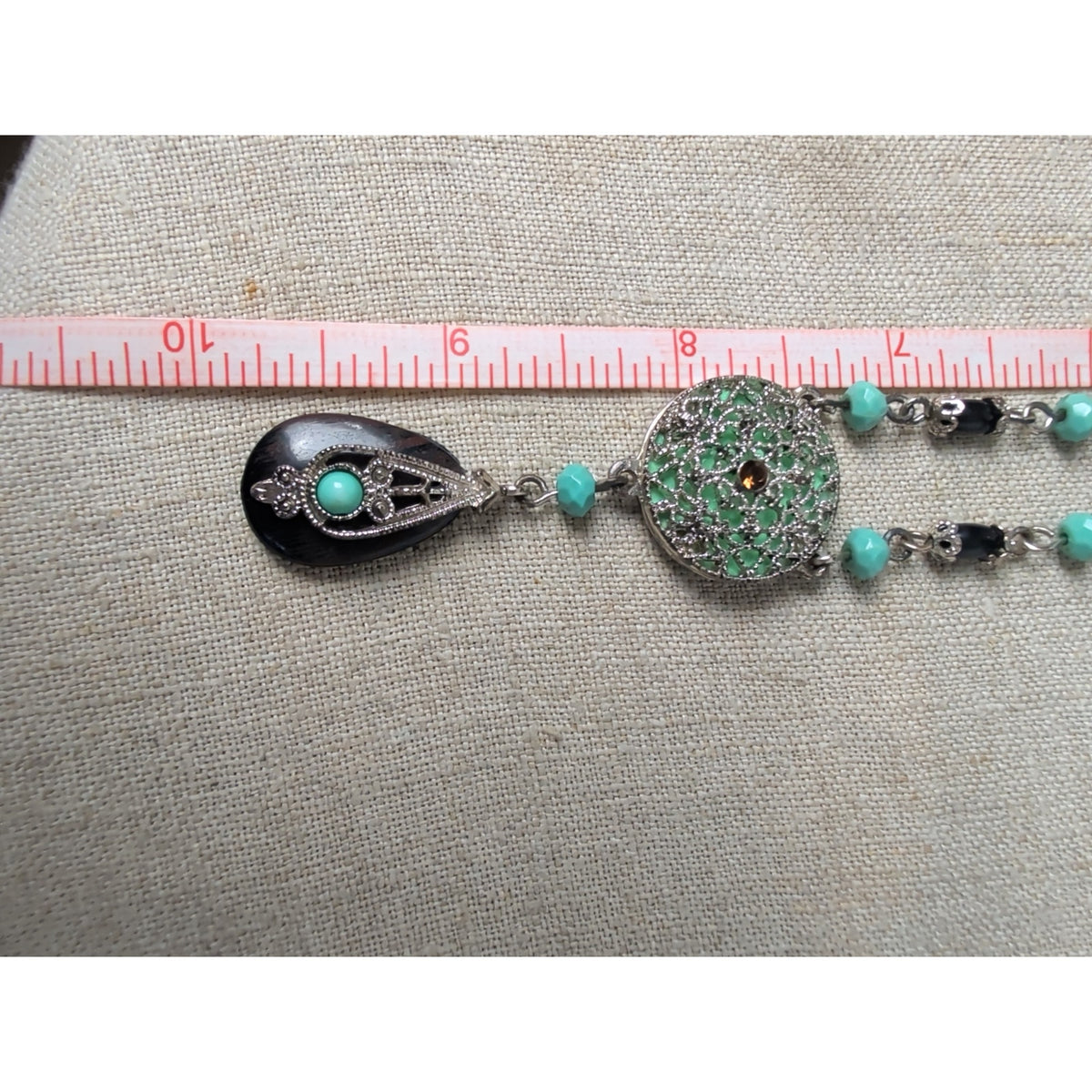 Romantic Vintage Revival Avon Ornate Drop Pendant Necklace