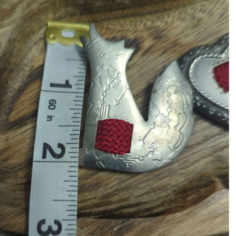 Vintage Western Button Covers Southwestern Wolf Heart Cowboy Boot