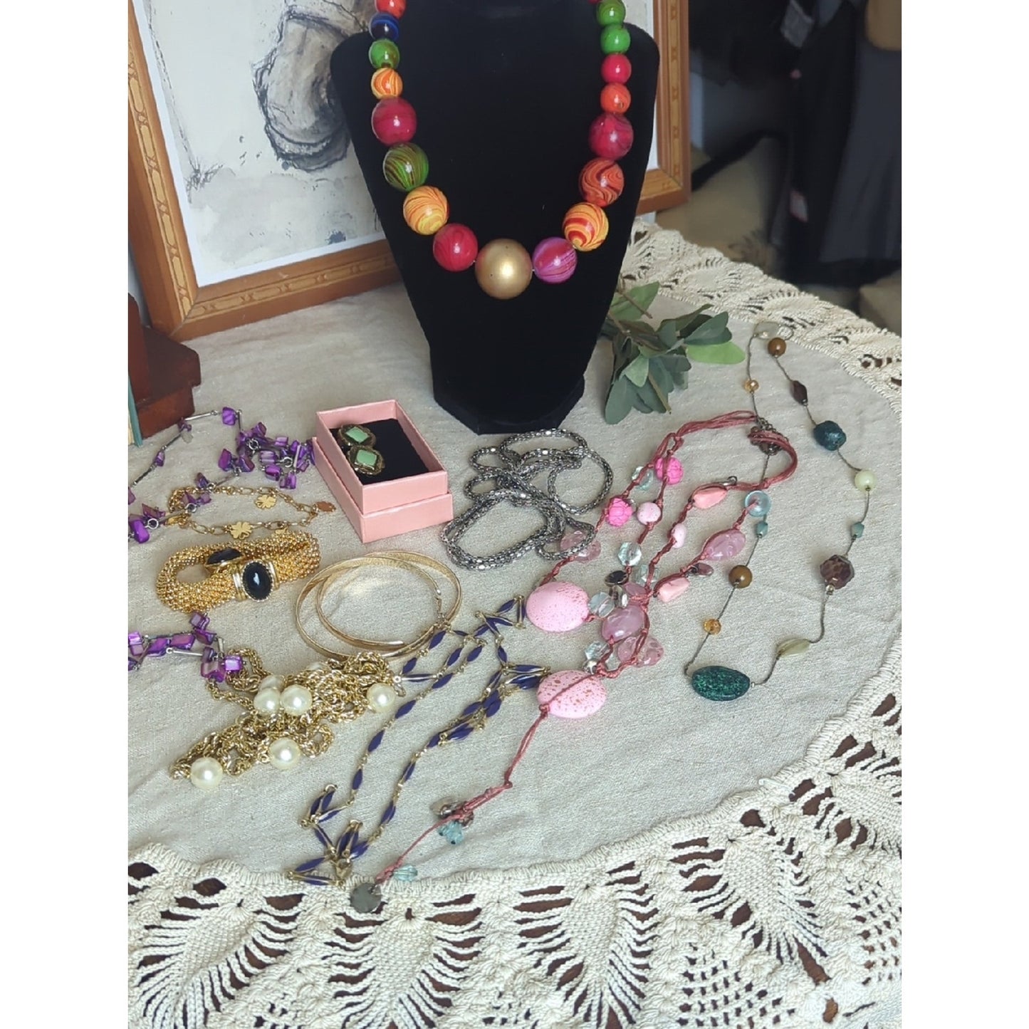 Art to Wear Jewelry Collection | 11pc Curated Statement Wear Or Reseller Lot