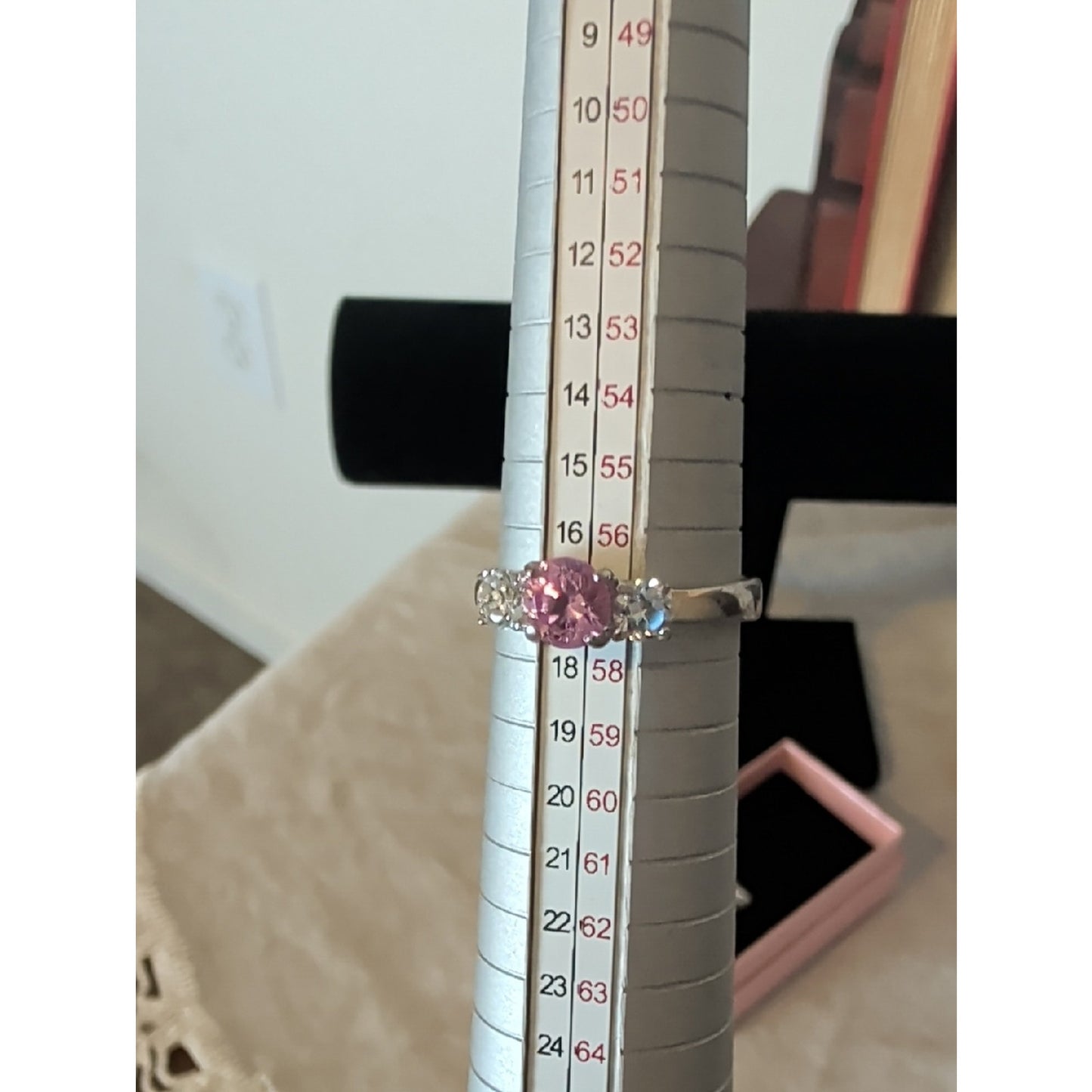 Coquette Ring Set Pink Gemstone & Faux Opal Rings Soft Girl Y2K Romantic Jewelry