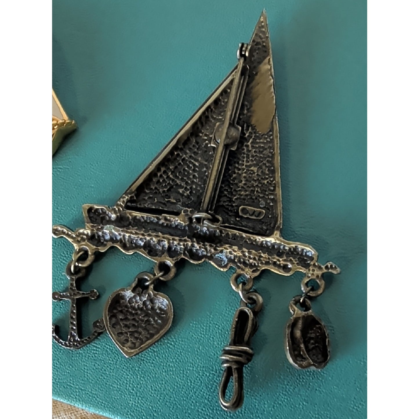 Vintage Nautical Sailboat Brooch Lot JJ Avon  Coastal Grandma Maritime Cottagec