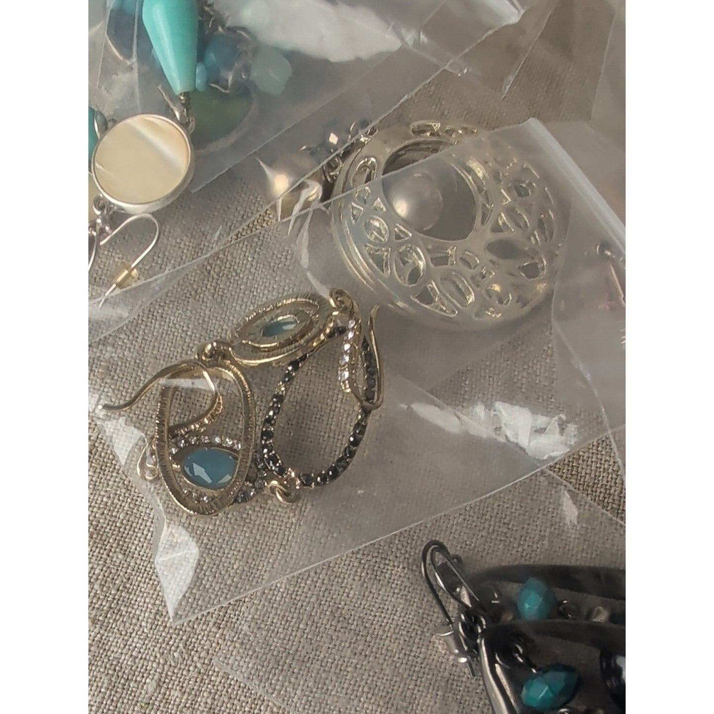 46 Pair Beachy Boho Earring Lot + 4 Stretch Bracelets Coastal Grandma Resell