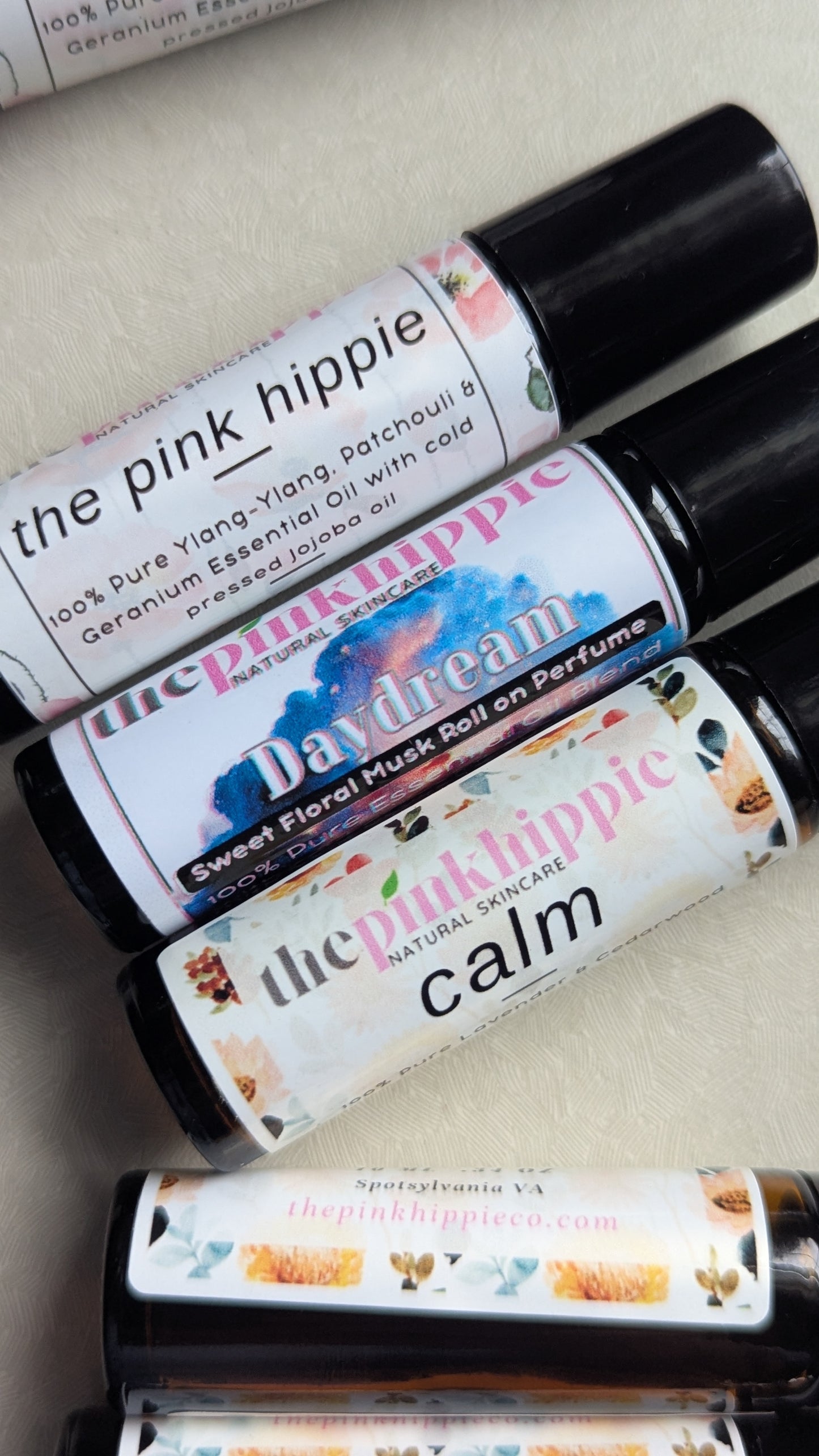 Roll-on Essential Oils 10 ml- Pocket Size Sleep Breathe Mood Roll on Perfume All natural