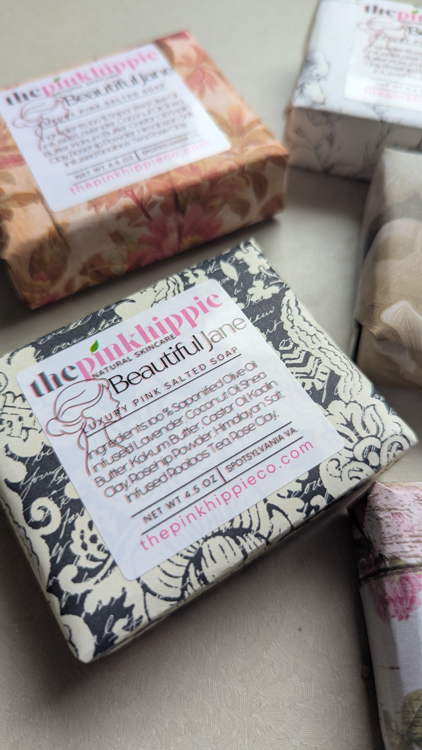 Beautiful Jane Luxury Lather Unscented Himalayan Salt Bar 4.5oz