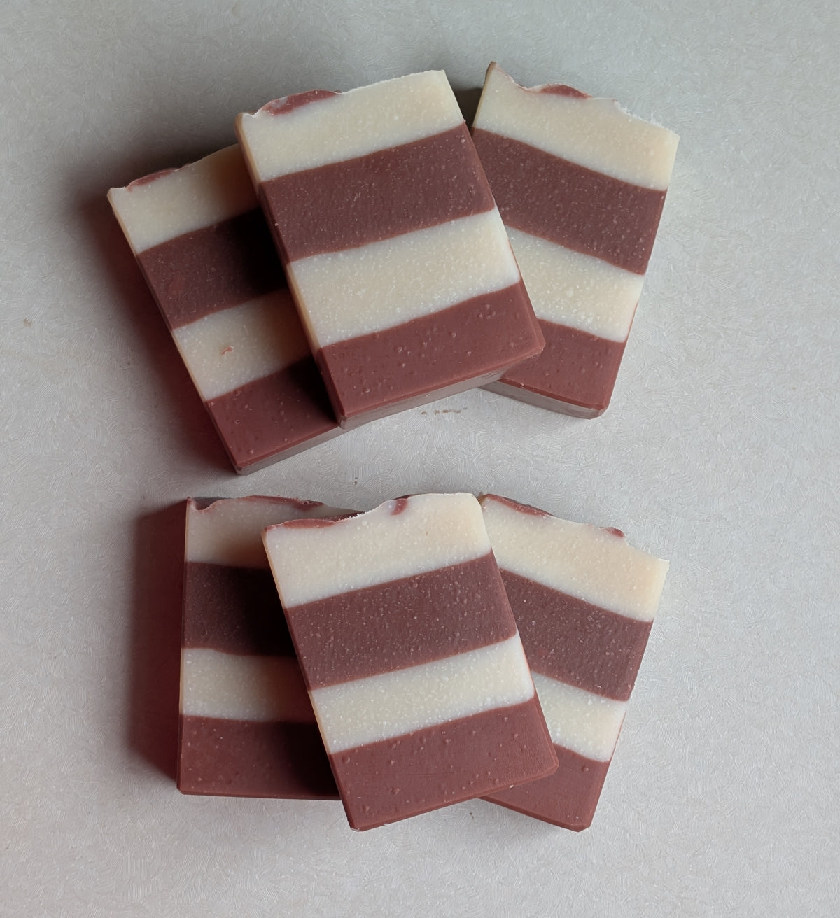 Candy Cane Luxury Soap 4.5 oz Bar Striped, Essential oil Peppermint Orange Cinnamon