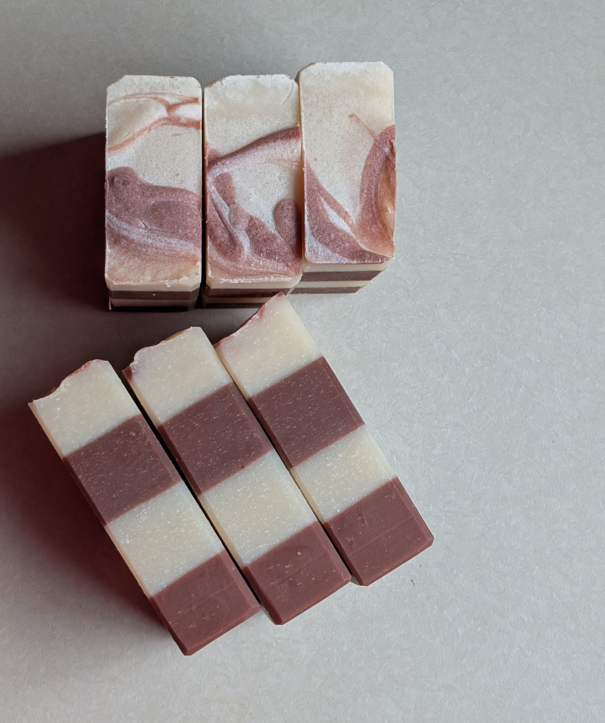 Candy Cane Luxury Soap 4.5 oz Bar Striped, Essential oil Peppermint Orange Cinnamon
