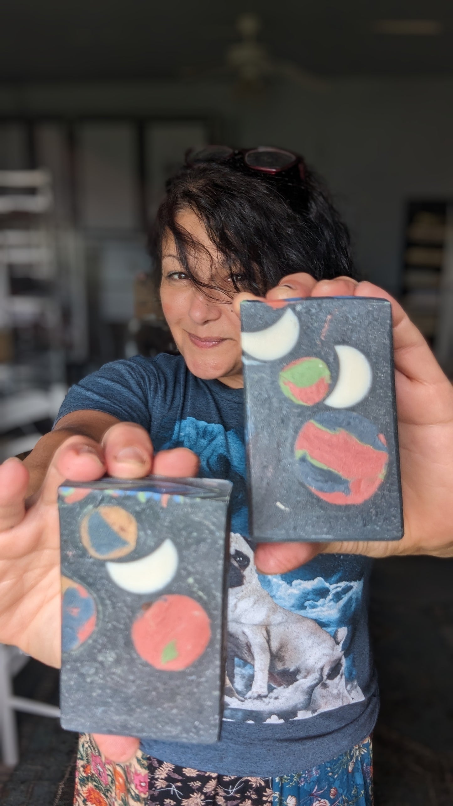 Far Out Galaxy Aloe Vera Soap Bar 5.0 oz Handcrafted Artisan Tea Tree & Lemon Eucalyptus