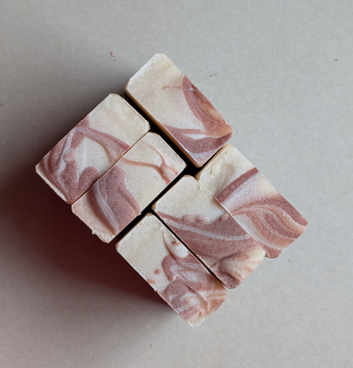 Candy Cane Luxury Soap 4.5 oz Bar Striped, Essential oil Peppermint Orange Cinnamon
