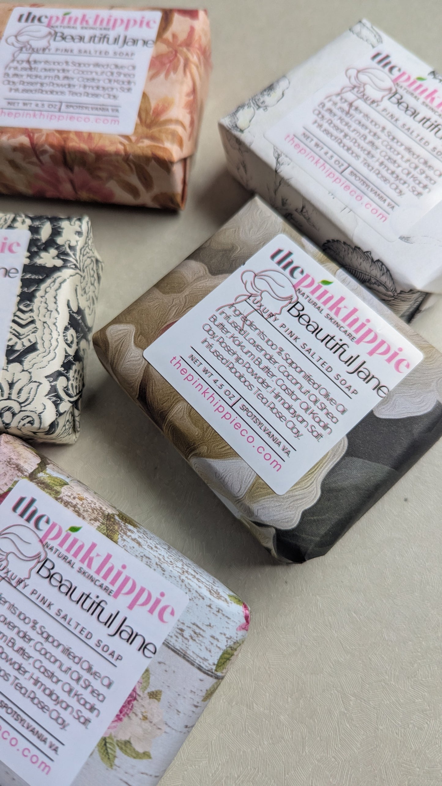 Beautiful Jane Luxury Lather Unscented Himalayan Salt Bar 4.5oz