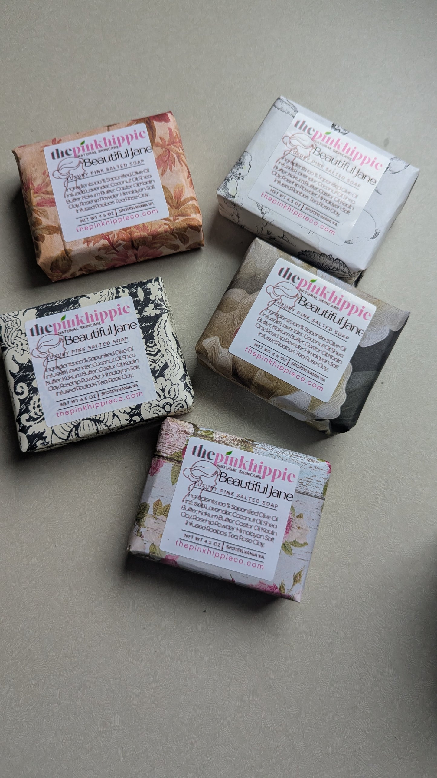 Beautiful Jane Luxury Lather Unscented Himalayan Salt Bar 4.5oz