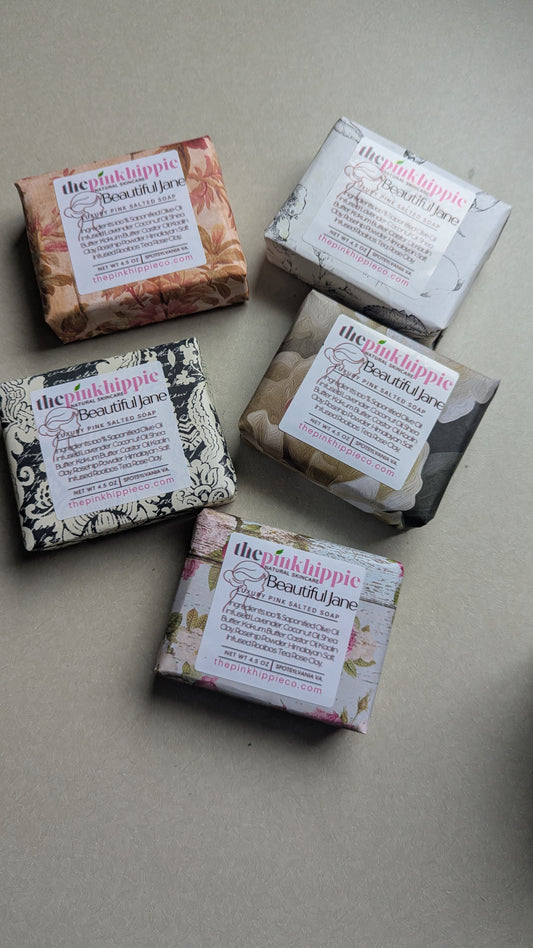Beautiful Jane Luxury Lather Unscented Himalayan Salt Bar 4.5oz